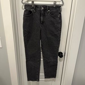 Madewell Curvy Perfect Vintage Lunar Wash Black Jeans Size 28